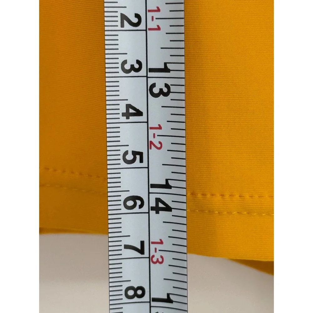 Sunsets Womens Plus Sz 22 Mustard Yellow Swim Skirt Built-in Brief